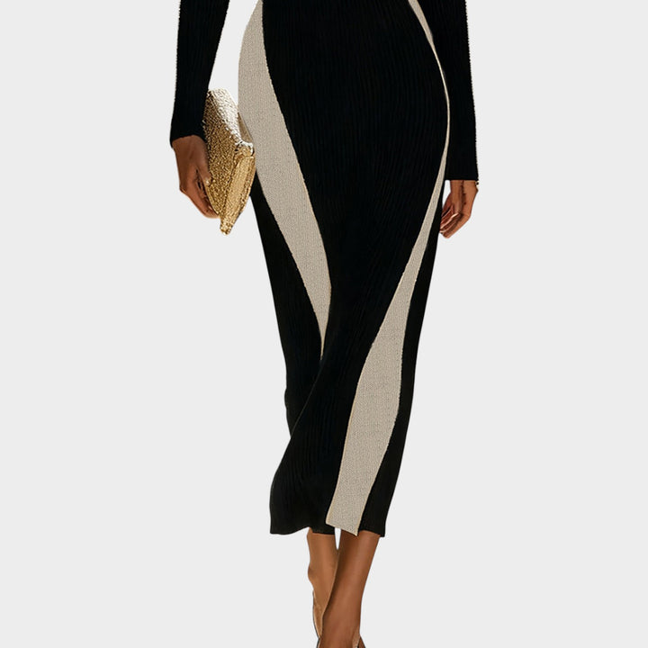 One-Shoulder Sculpting Knit Maxi Dress