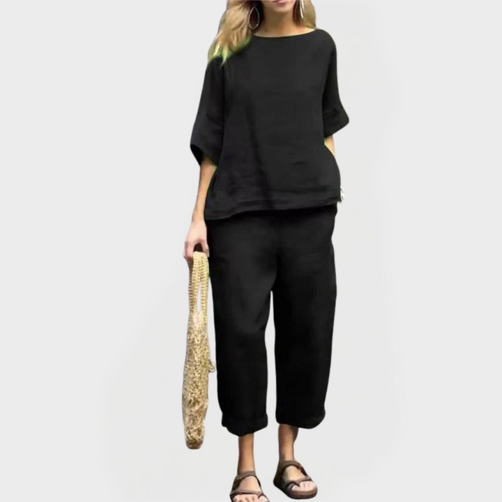 Dress Set with Natural Patterns