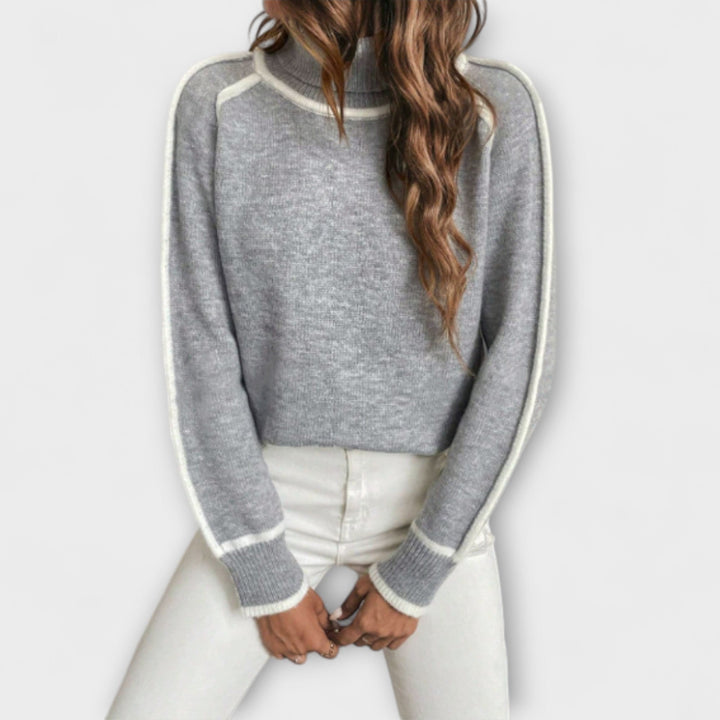 Aurora - Comfortable Sweater with High Neck