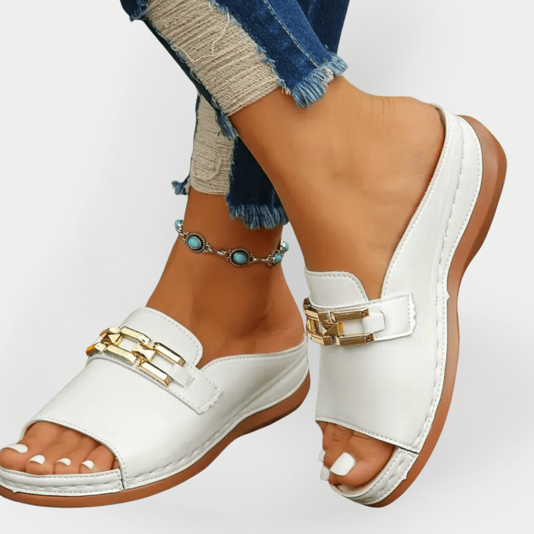 Orthopaedic Leather Flip-Flops