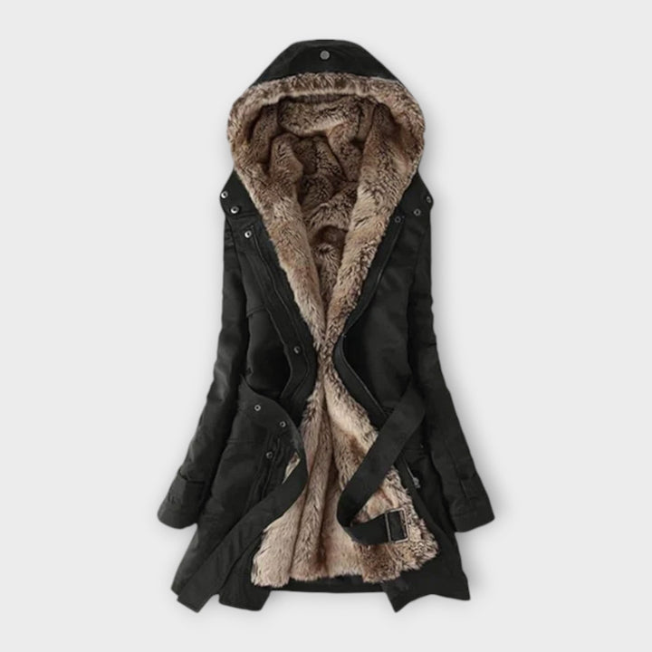 Mikash - Wool Coat with Floral Lining