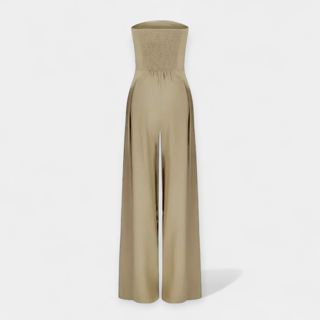 Strapless Jumpsuit with Corset