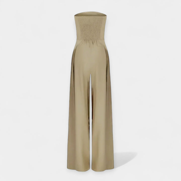 Strapless Jumpsuit with Corset