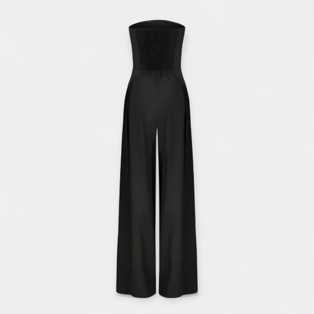 Strapless Jumpsuit with Corset