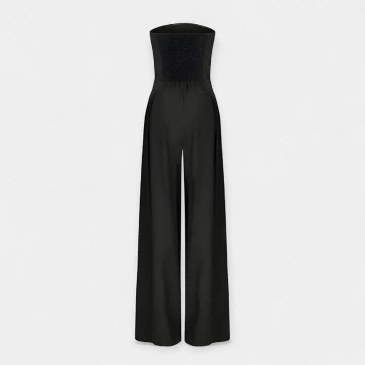 Strapless Jumpsuit with Corset