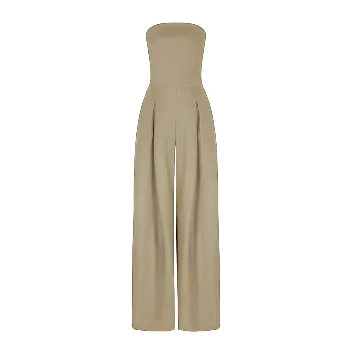 Strapless Jumpsuit with Corset