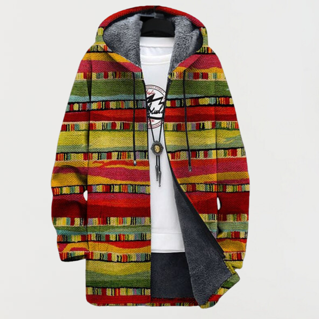 Cardigan with Striped Pattern