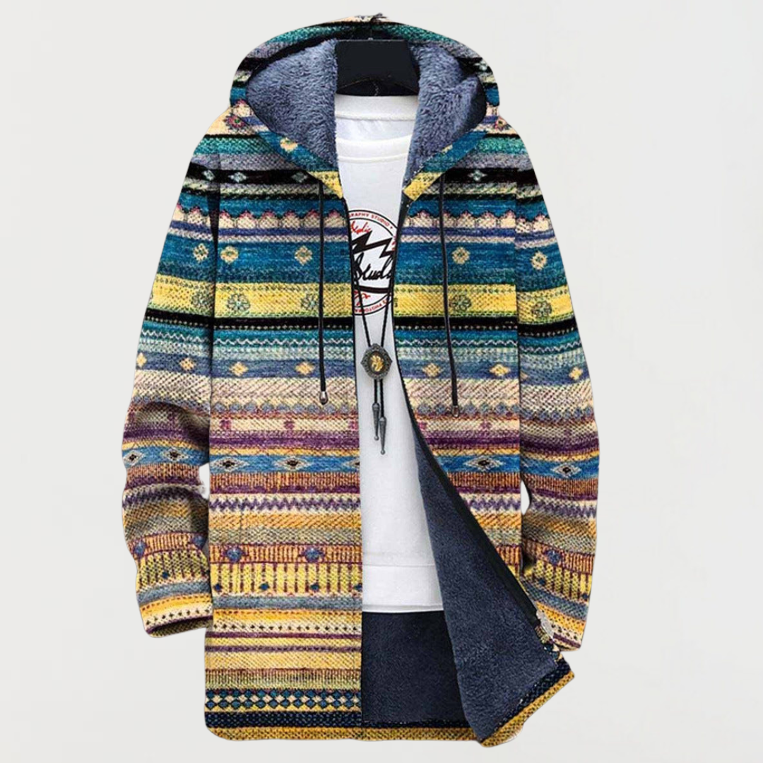Wavy Tribal Pattern Jacket