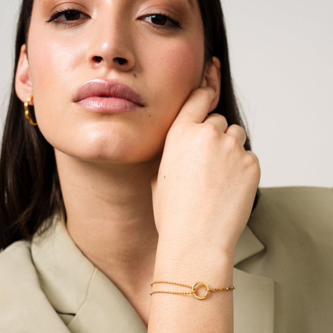 Gold Tennis Bracelet in Box