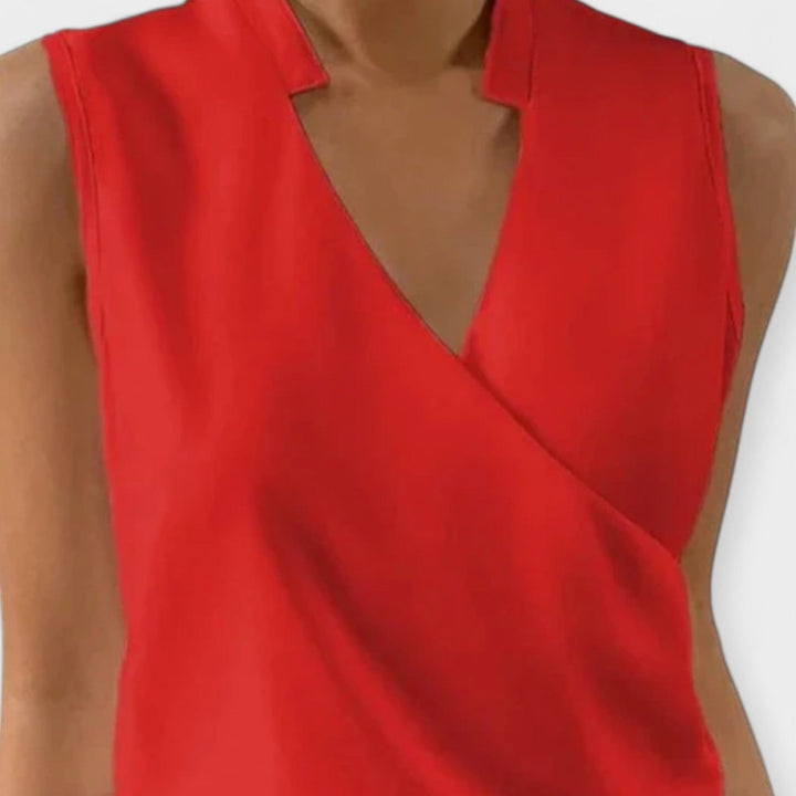 Sleeveless Monochrome Top