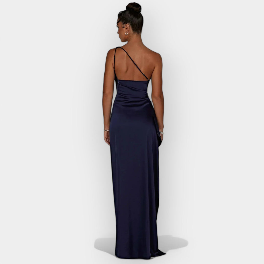 Satin Dress for Aristocratic Evenings