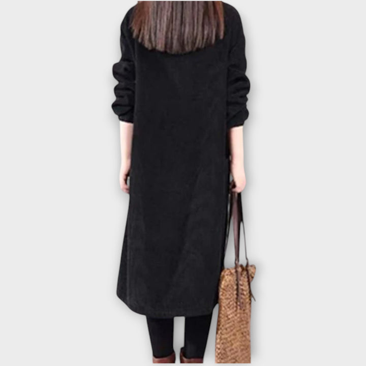 Oversized Corduroy Midi Dress