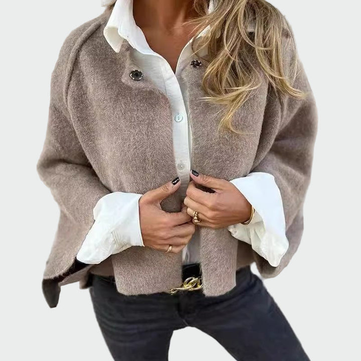 Cape with Elegant Open Sleeves