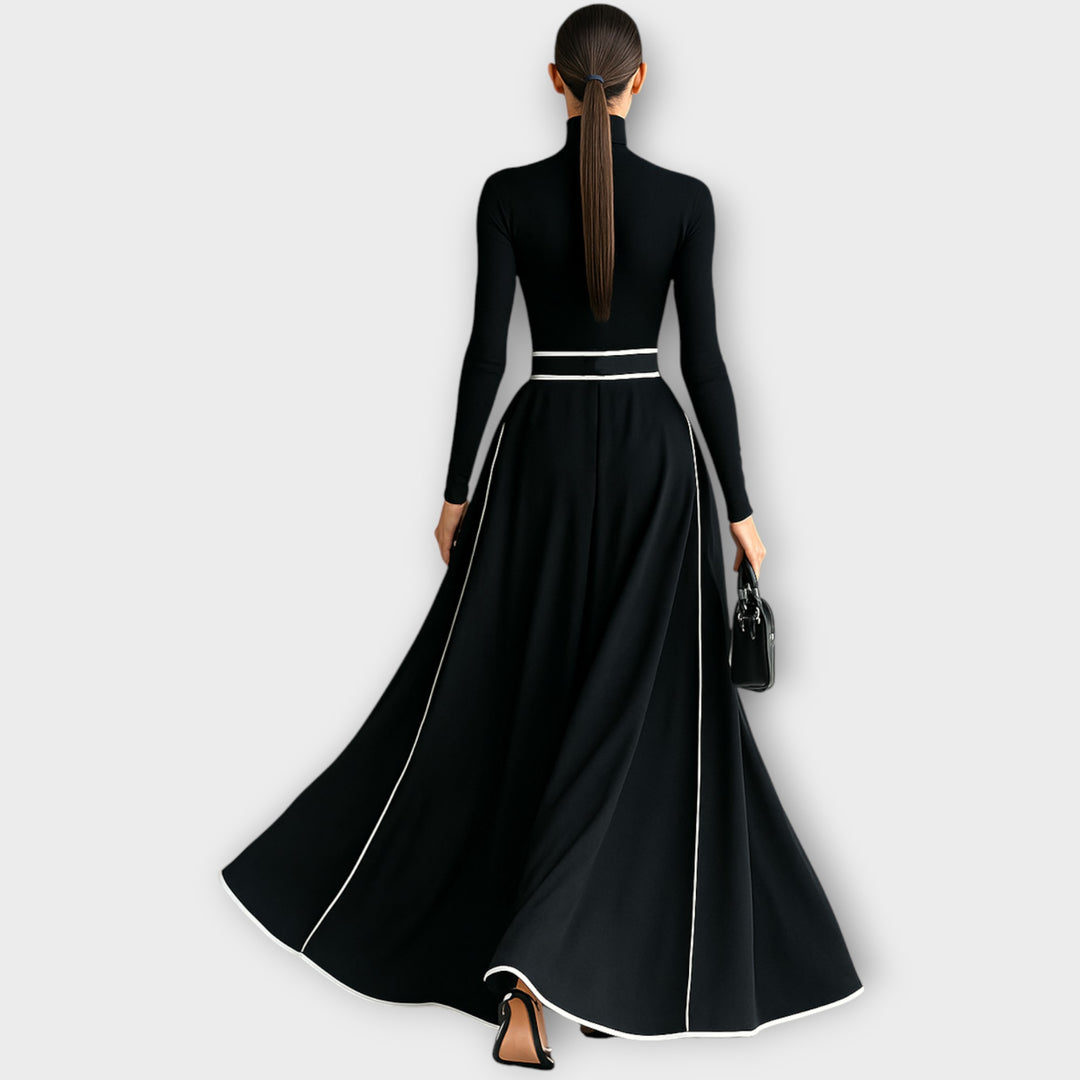 Elegant Turtleneck Maxi Dress