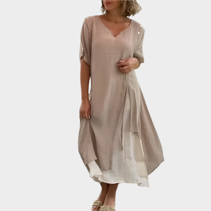 Classic Maxi Dress in a Solid Colour