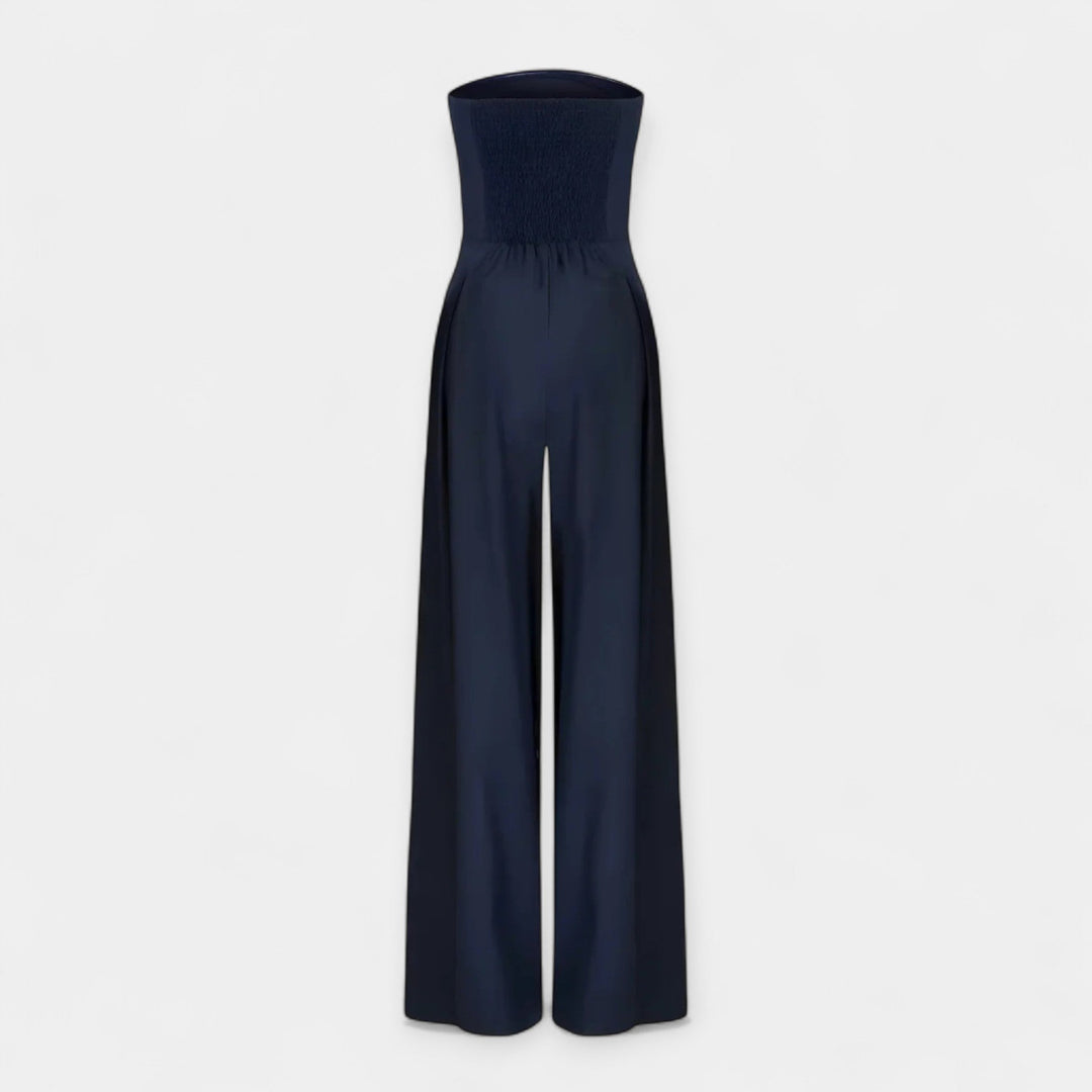 Strapless Jumpsuit with Corset